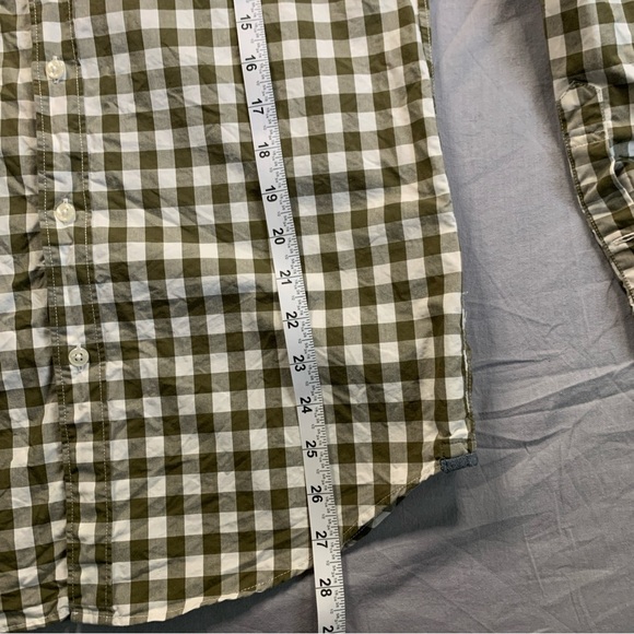 J. Crew Gingham Button Down Shirt Long Sleeve Casual Mens Small - Picture 3 of 10